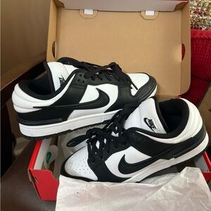 Nike Black and White Low-Top Sneakers